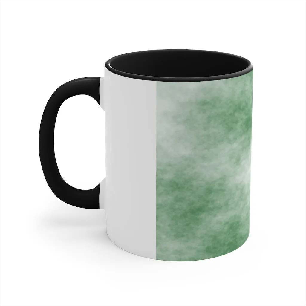 Green Clouds Accent Coffee Mug, 11oz