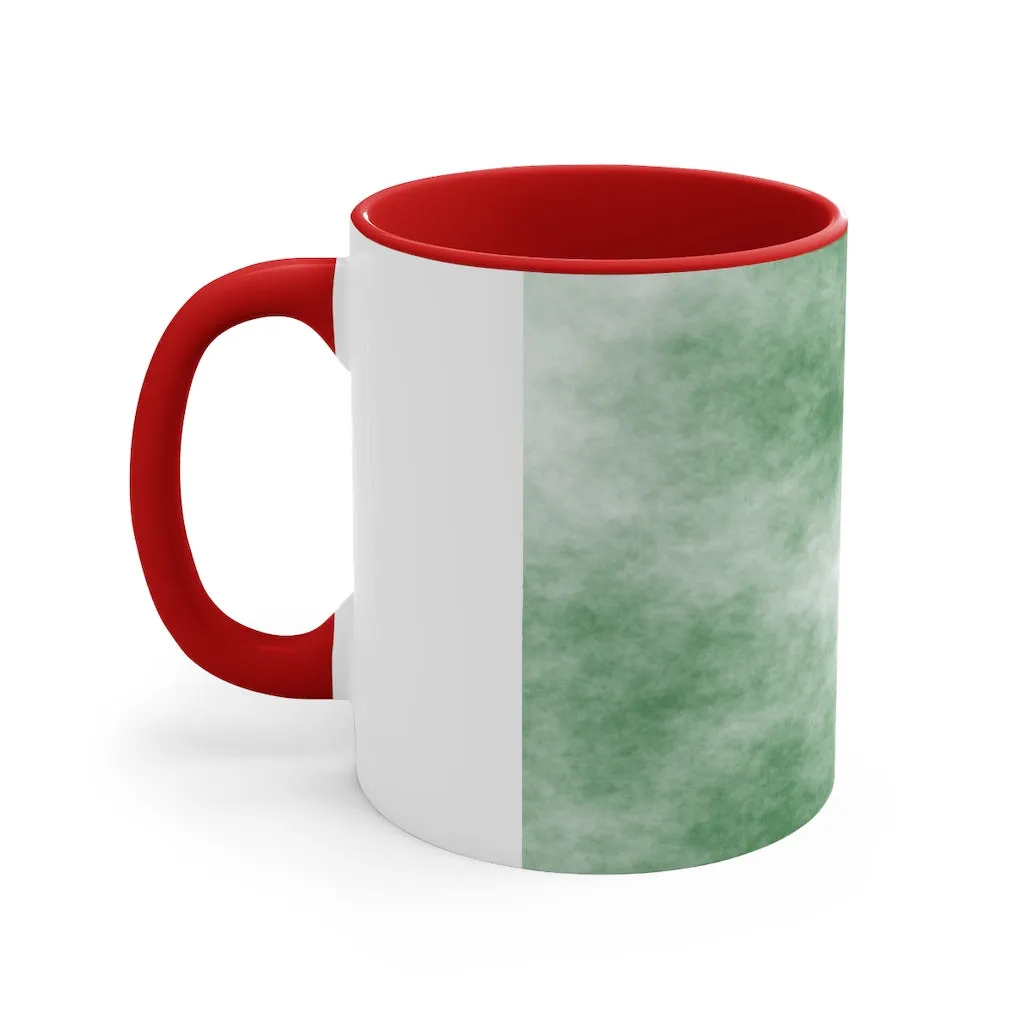 Green Clouds Accent Coffee Mug, 11oz