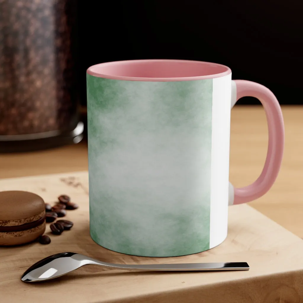 Green Clouds Accent Coffee Mug, 11oz