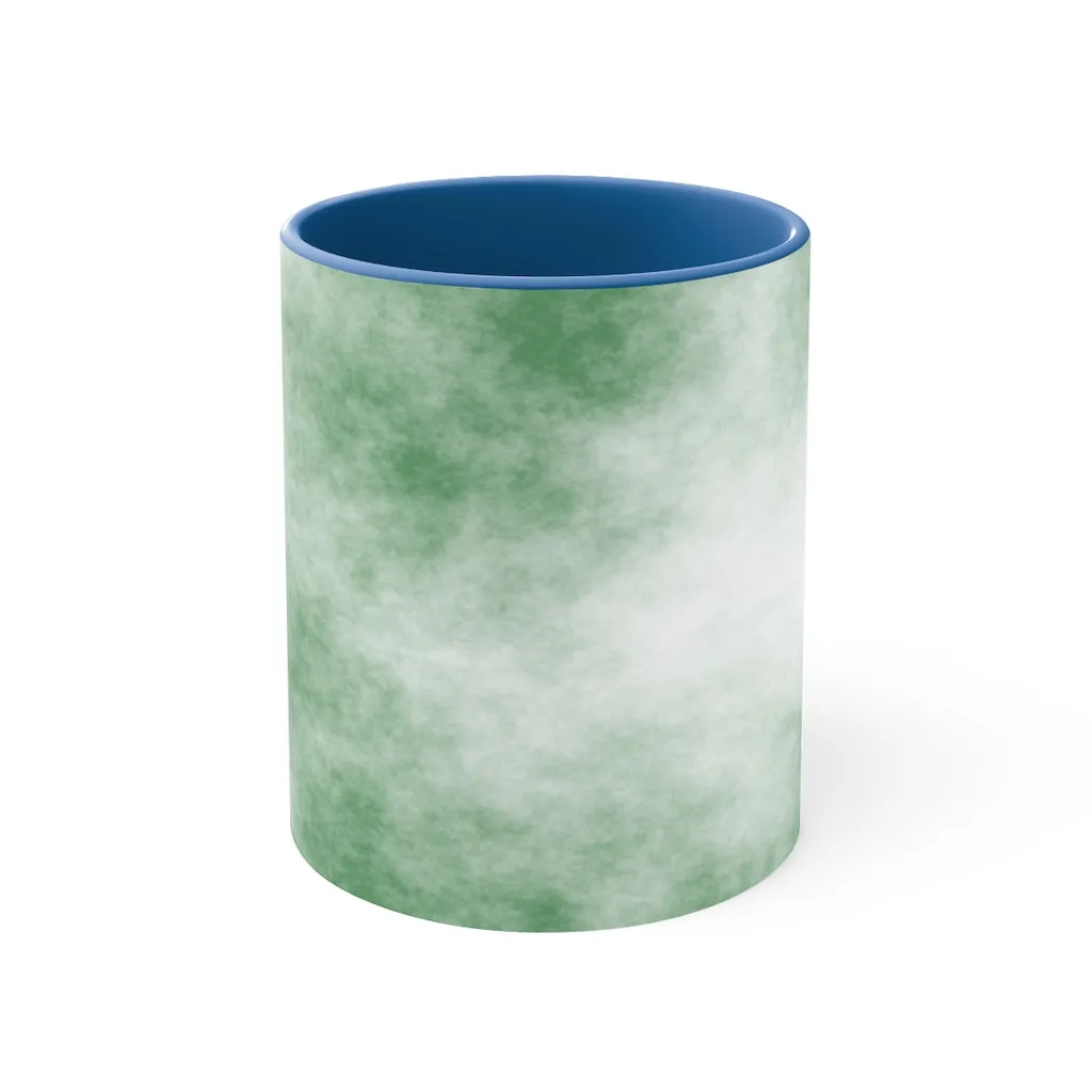 Green Clouds Accent Coffee Mug, 11oz