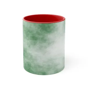 Green Clouds Accent Coffee Mug, 11oz