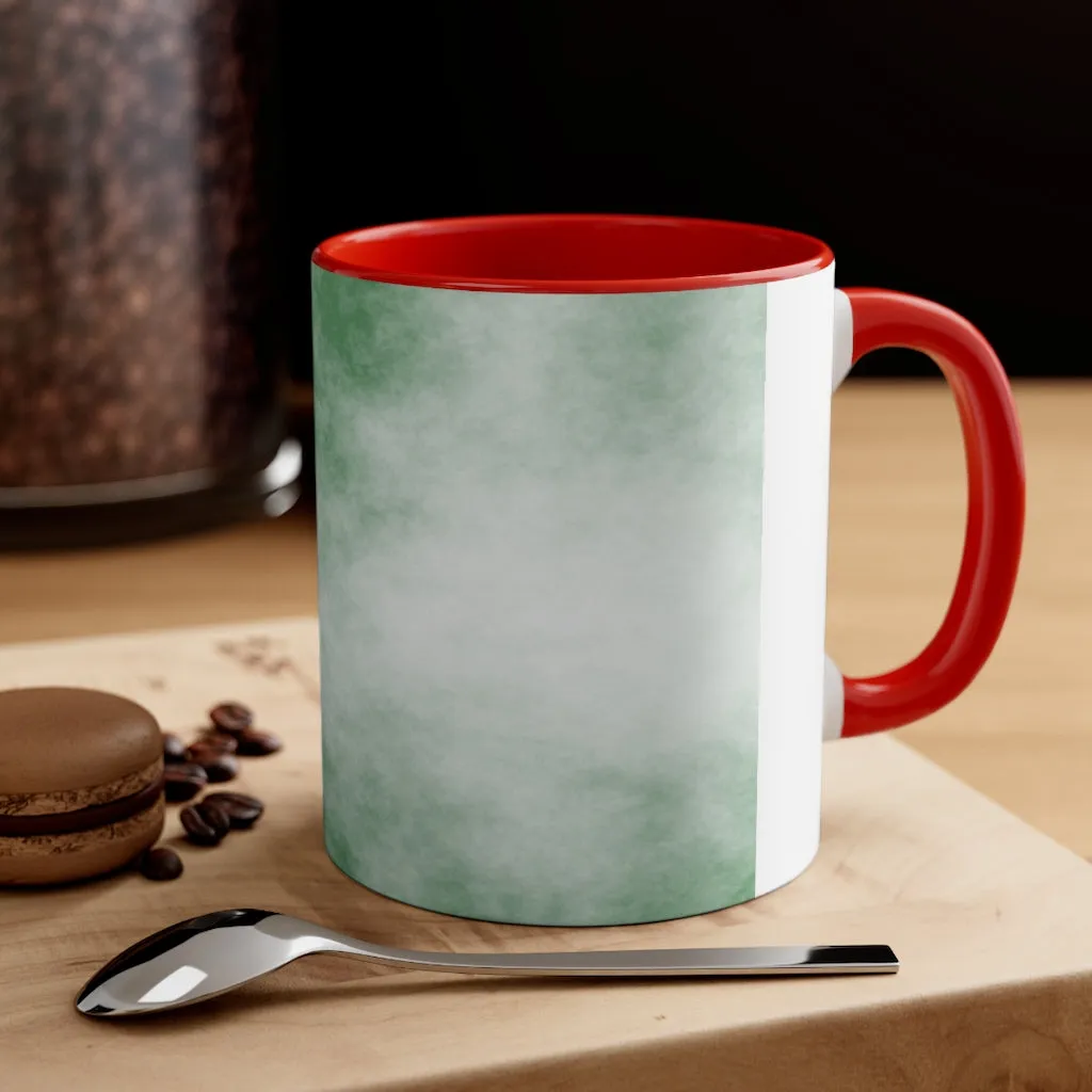 Green Clouds Accent Coffee Mug, 11oz