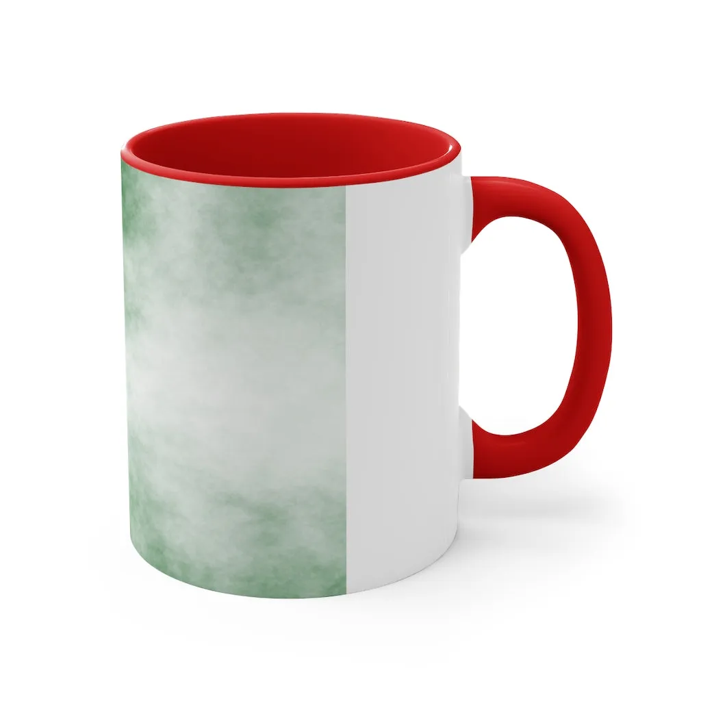 Green Clouds Accent Coffee Mug, 11oz