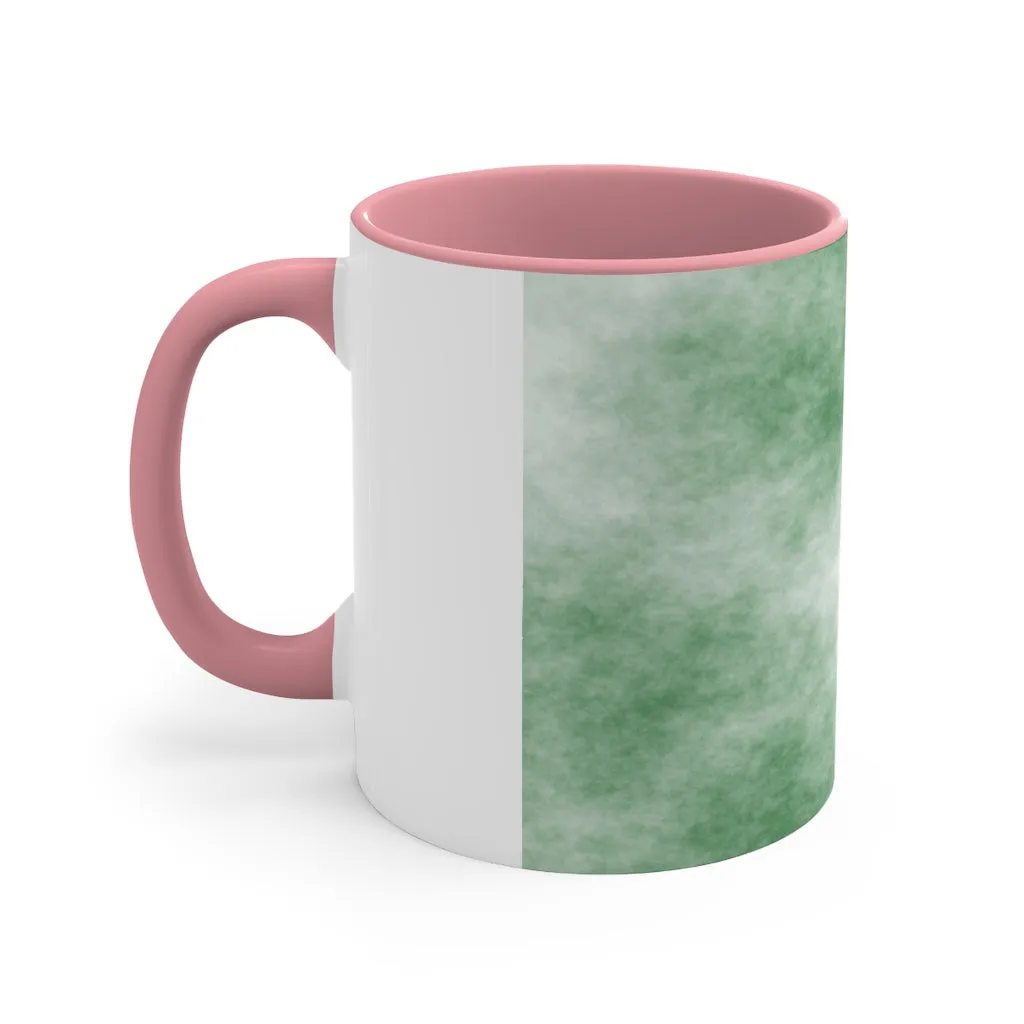 Green Clouds Accent Coffee Mug, 11oz