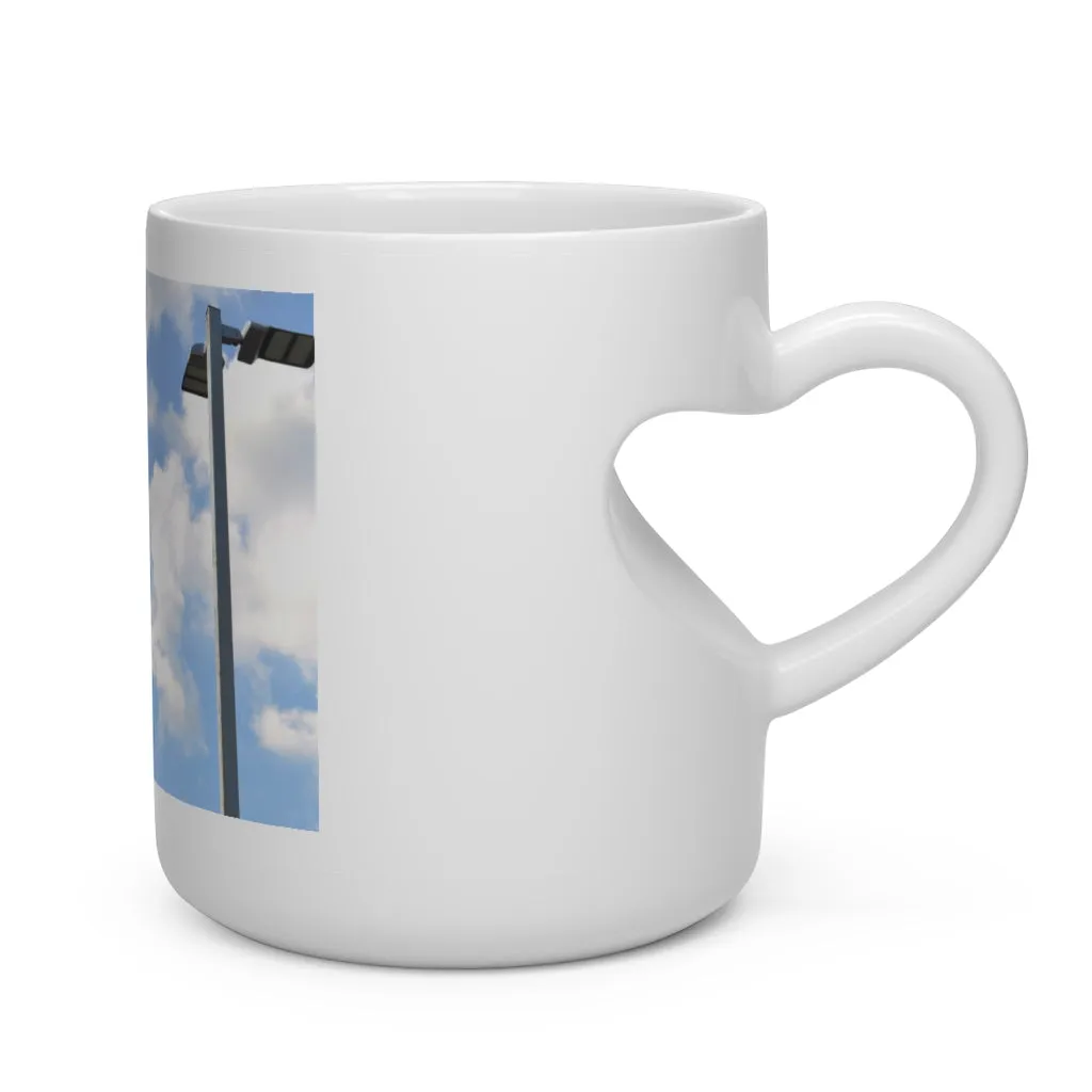 Green Light Heart Shape Mug