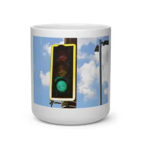 Green Light Heart Shape Mug