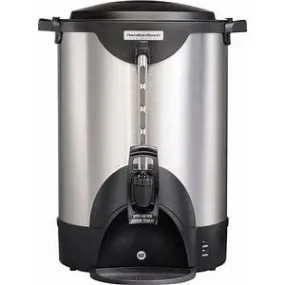 Hamilton Beach Proctor Silex Commercial 45100R 100 Cup Brushed Aluminum Coffee Urn 120V