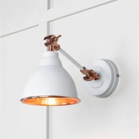 Hammered Copper Brindley Wall Light in Flock | From The Anvil