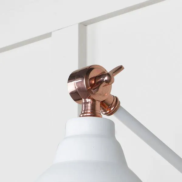 Hammered Copper Brindley Wall Light in Flock | From The Anvil