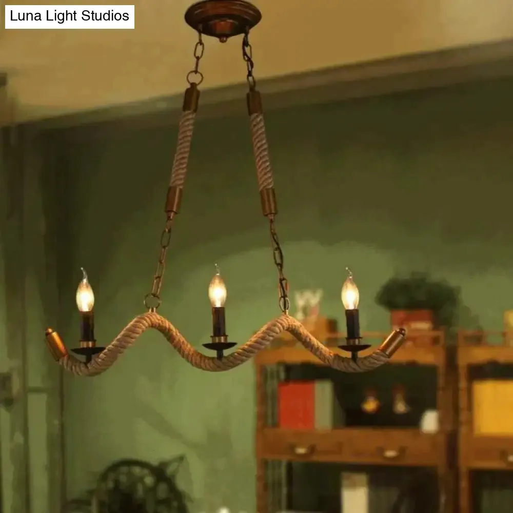 Handmade Vintage Pendant Lights Loft Rope Pendants Lamps Industrial Retro Edison Lamp Lustres De Teto Suspension For Kitchen