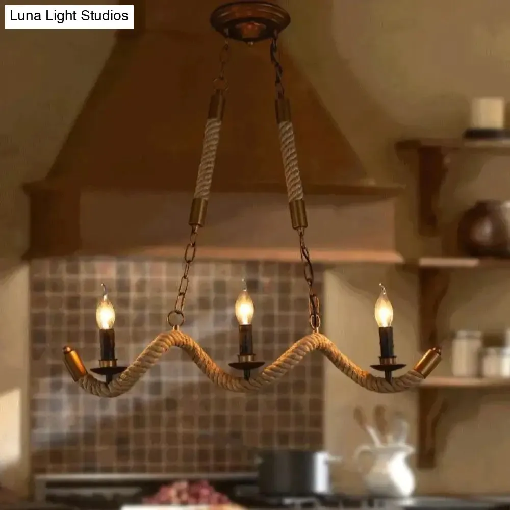 Handmade Vintage Pendant Lights Loft Rope Pendants Lamps Industrial Retro Edison Lamp Lustres De Teto Suspension For Kitchen