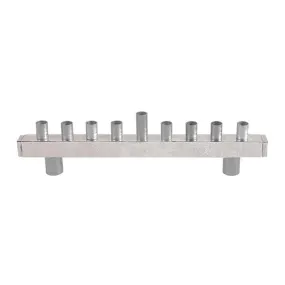 Hanukkah Menorah - Strip   Hammer Work - Aluminium