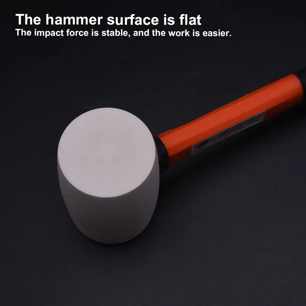 Harden White Rubber Mallet with  Firbregalss Handle 700g 590437