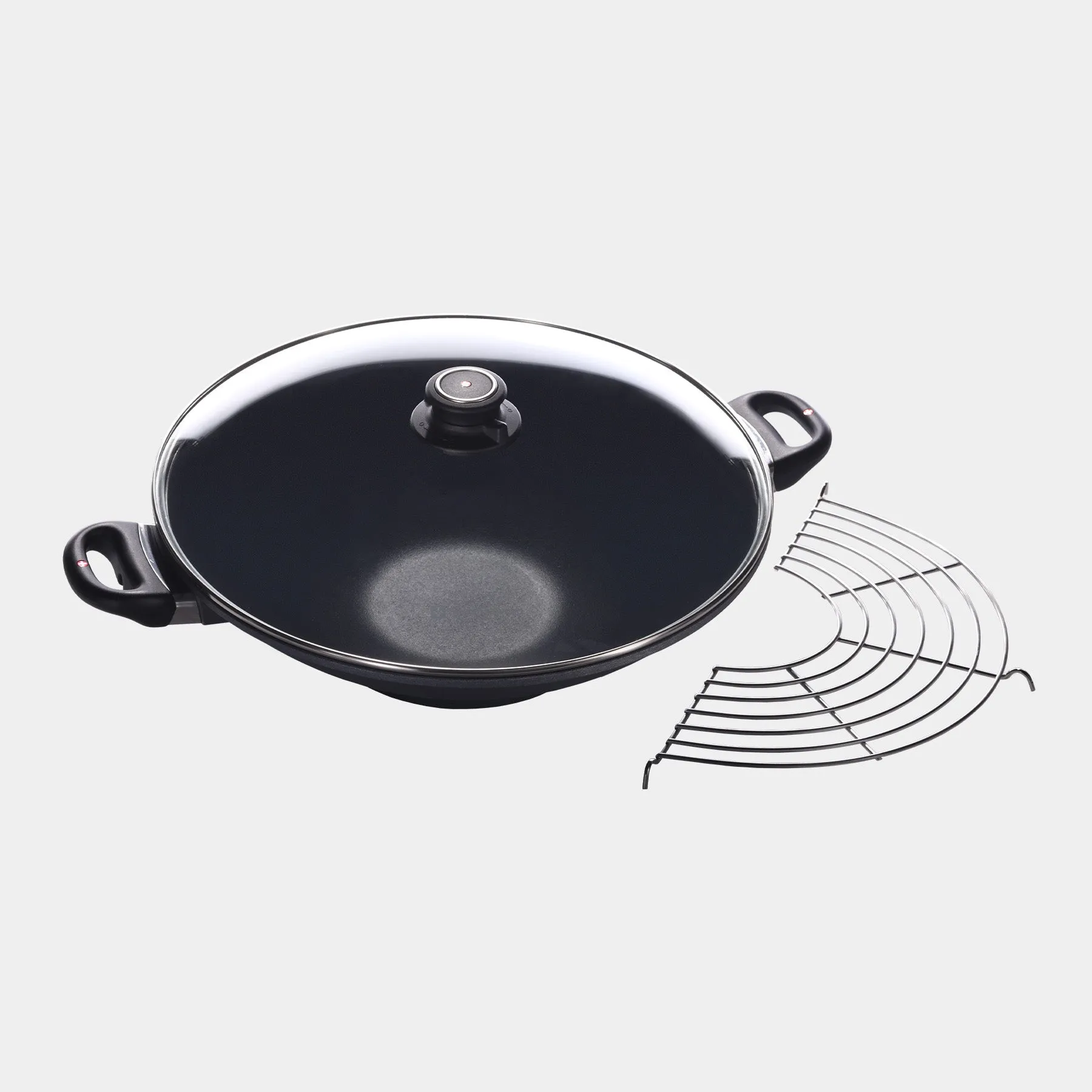 HD Nonstick Wok with Glass Lid - Induction