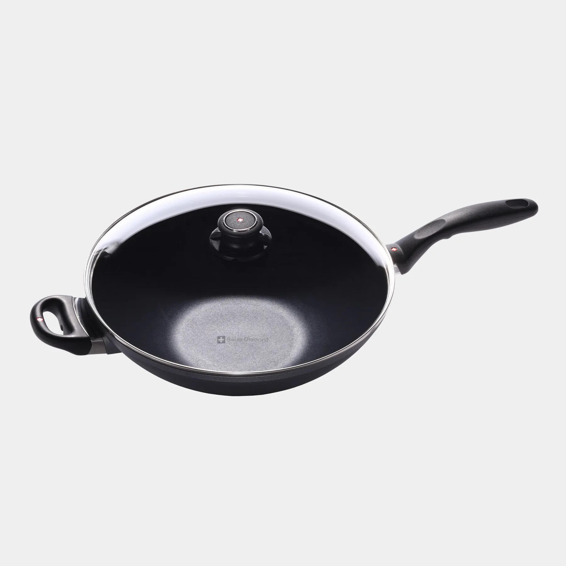 HD Nonstick Wok with Glass Lid - Induction