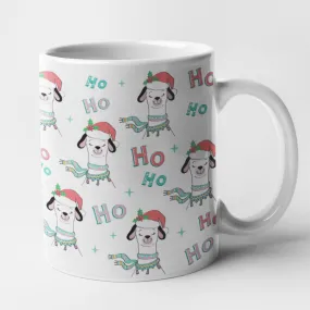 Ho Ho Ho Festive LLama Mug