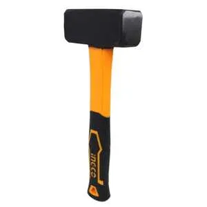 Homdum 1000g Heavy Duty Machinist Hammer HSTH8802 INGCO with 10”/ 250 mm Rubberized Soft Grip Fiberglass Handle Forged and Induction Hardened DIN 1041 Compliant Head.(1000g)