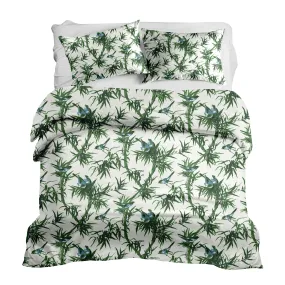 Janie in Emerald & Storm Duvet Cover