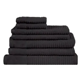 Jenny Mclean Royal Excellency 7 Piece Black Towel Pack