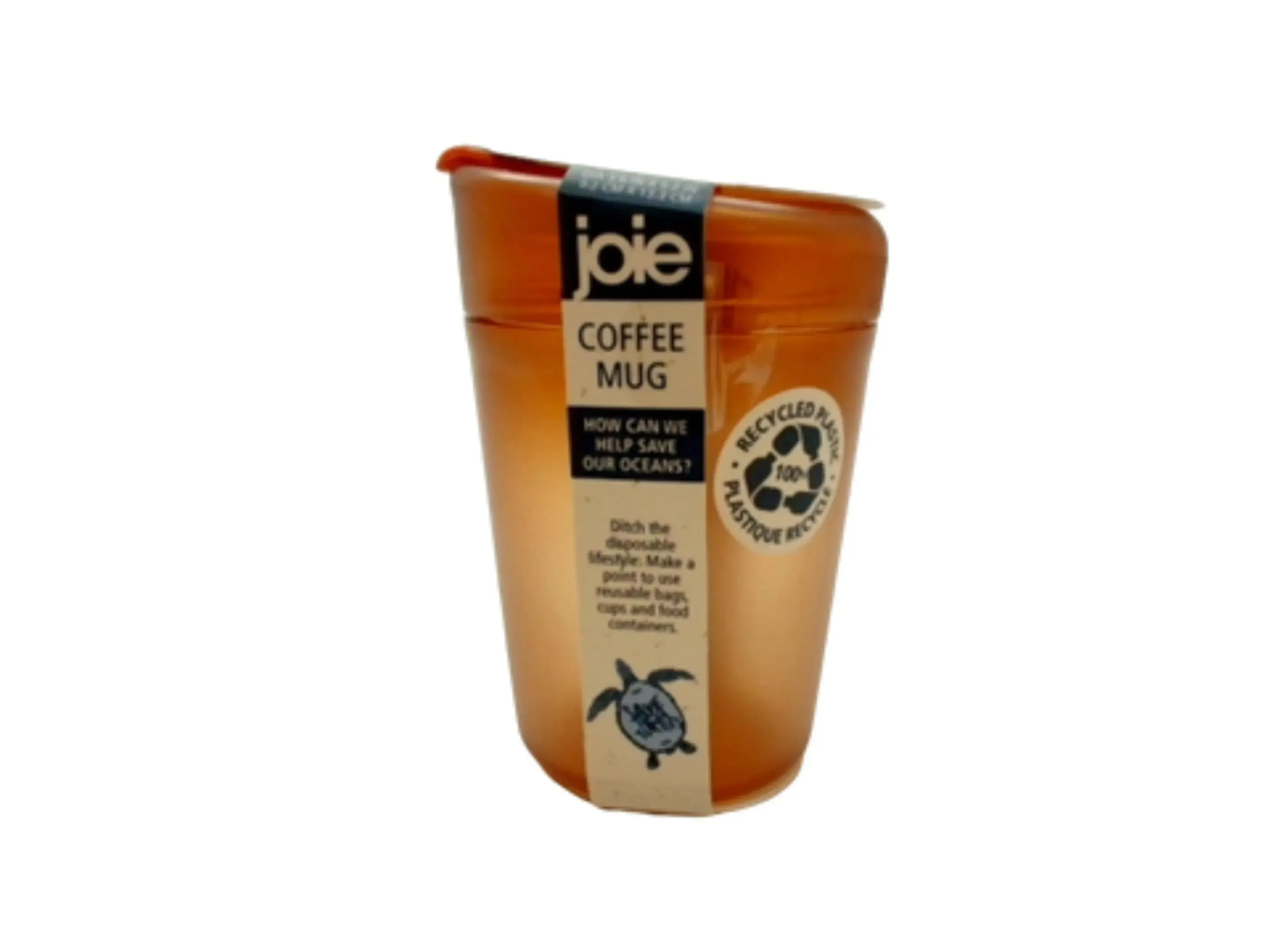 Joie Eco-Friendly Recycled Plastic Coffee Mug 3.6-inch