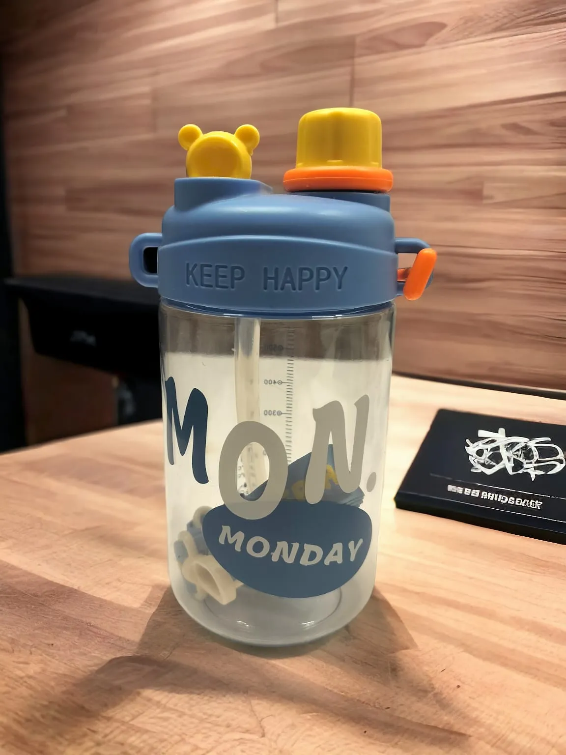 Keep Happy Theme Water Bottle(550ml)