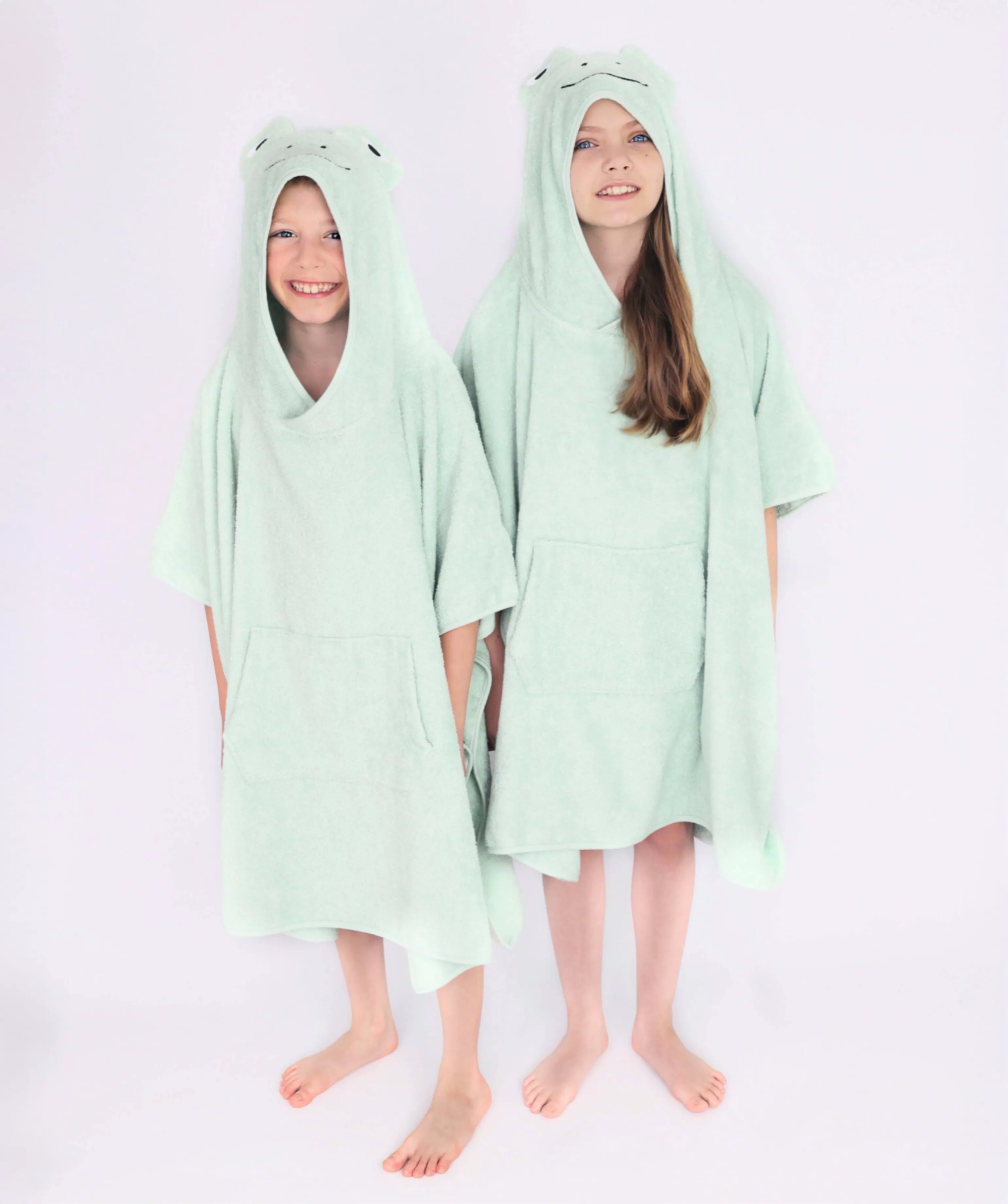 Kids "Frog" Towel Wrap 100% Cotton, Green