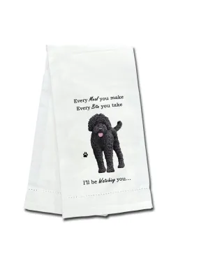 Kitchen Towel - Black Labradoodle Dog - 711-121a