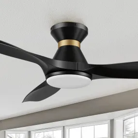 Kore Low Profile Smart Fan with LED light and Remote 52 Inch