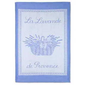 La Lavande de Provence Blue French Jacquard Dish Towel by Coucke