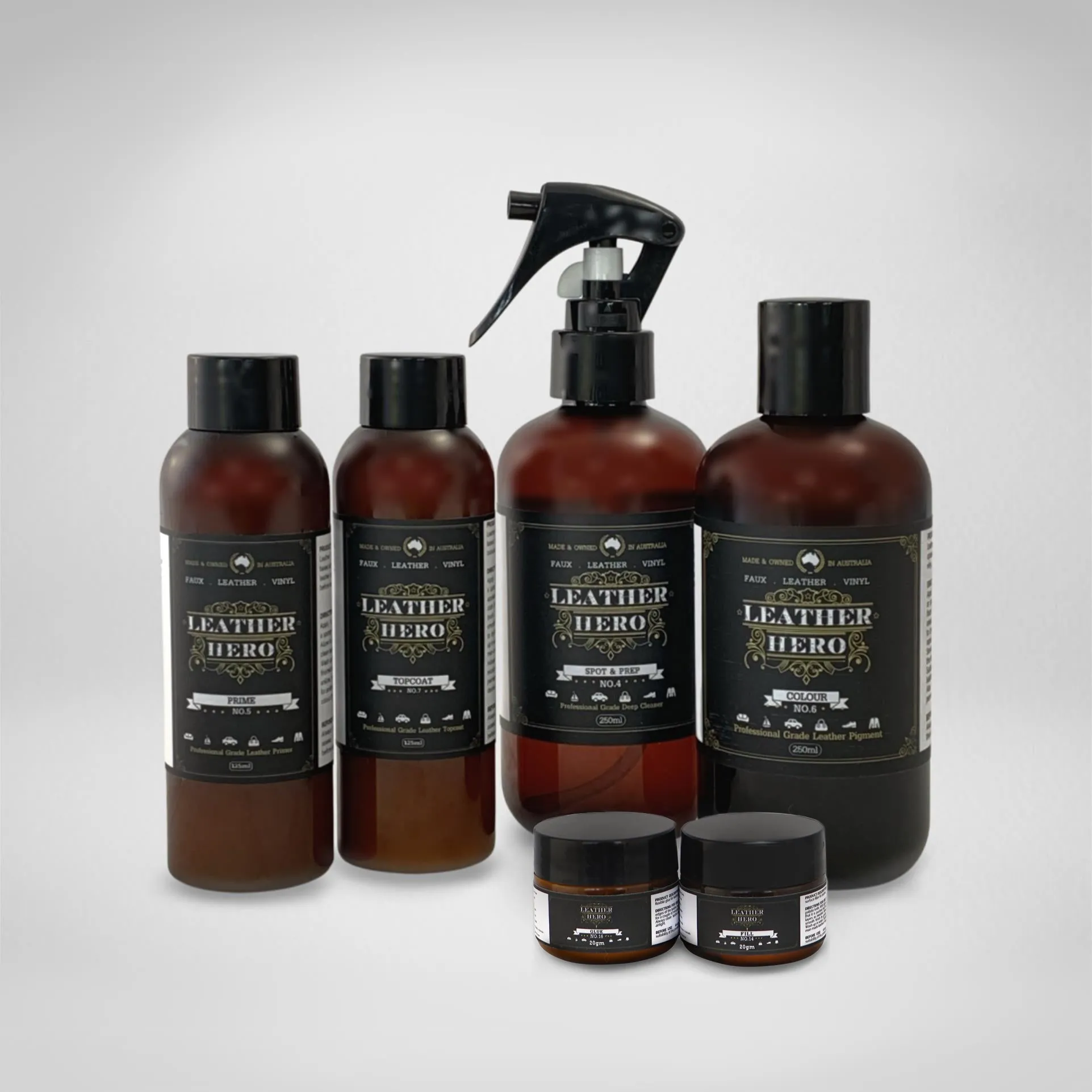 Leather Repair & Recolour Kit - Pewter