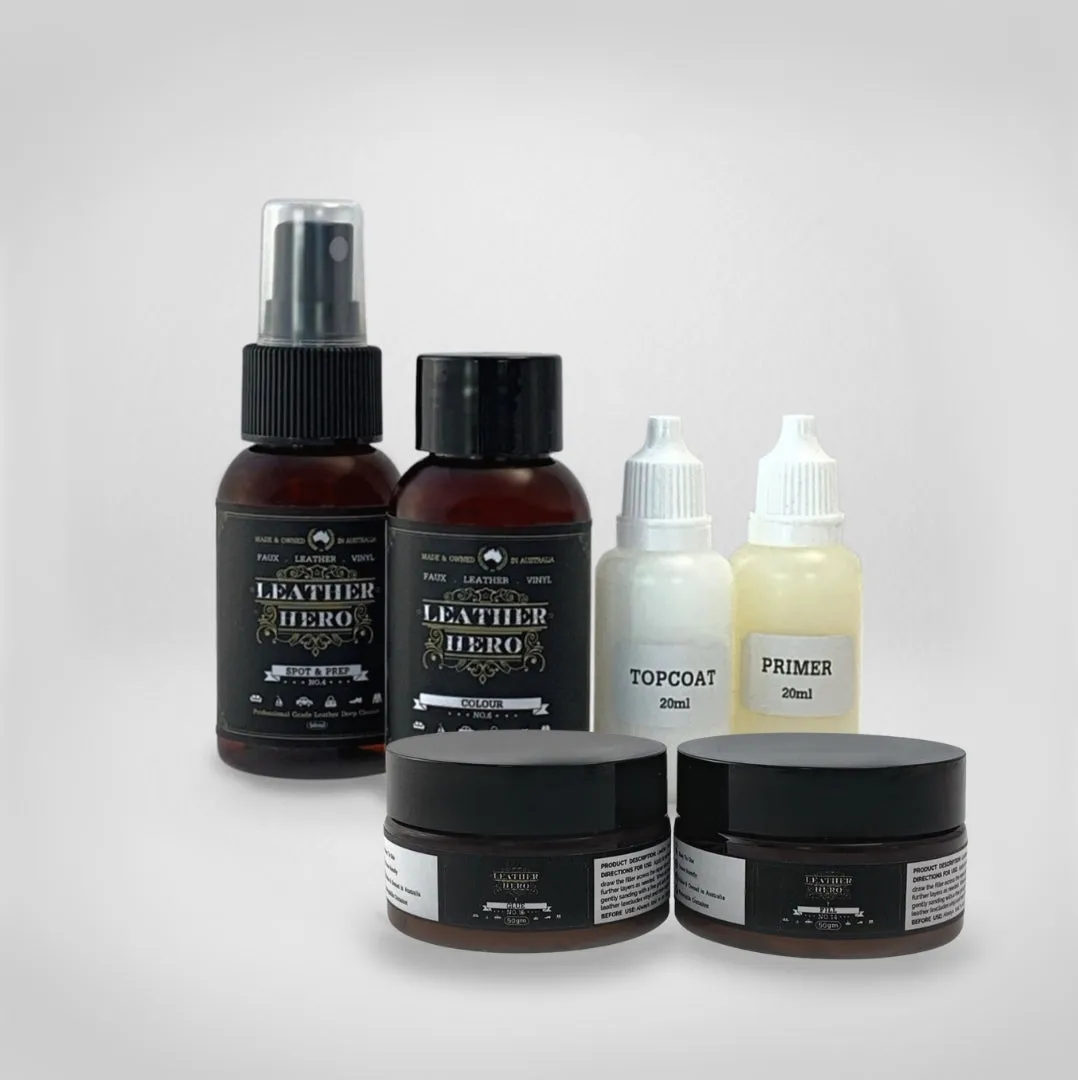 Leather Repair & Recolour Kit - Pewter