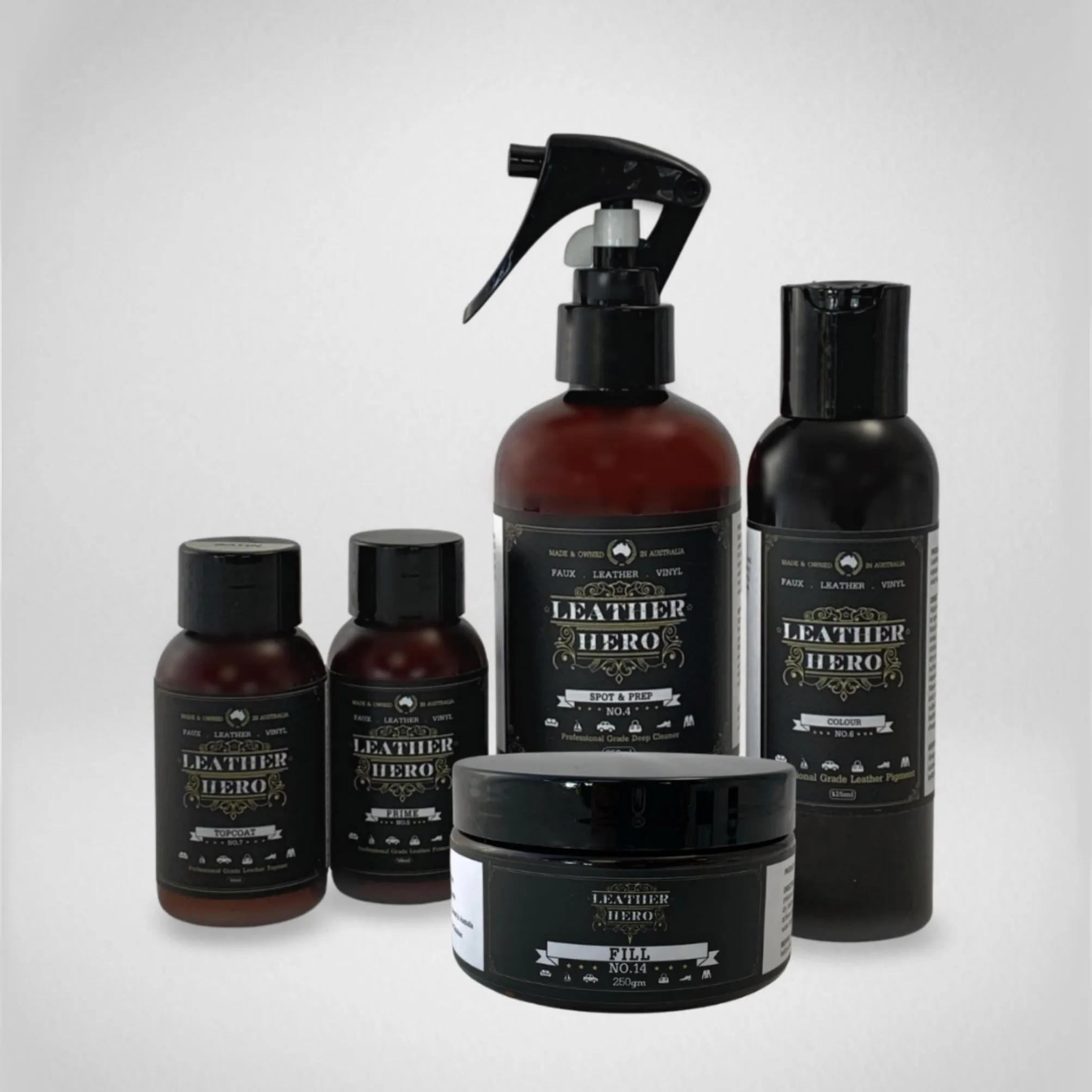 Leather Repair & Recolour Kit - Pewter