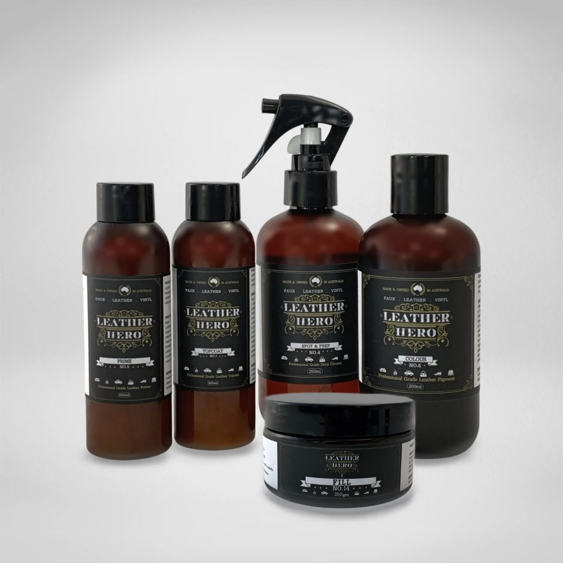 Leather Repair & Recolour Kit - Pewter