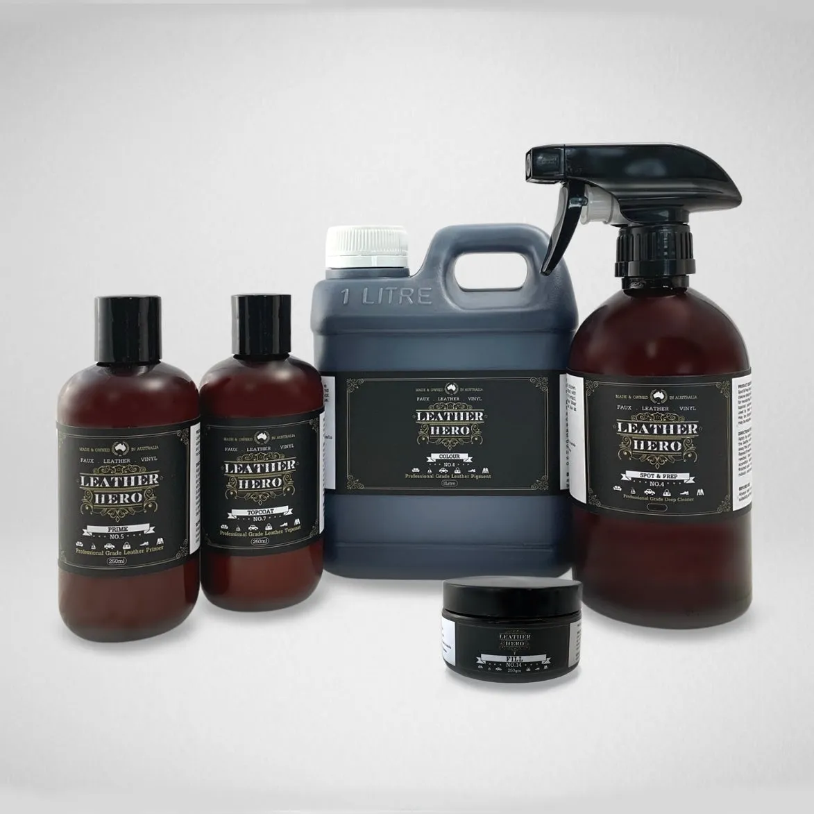 Leather Repair & Recolour Kit - Pewter