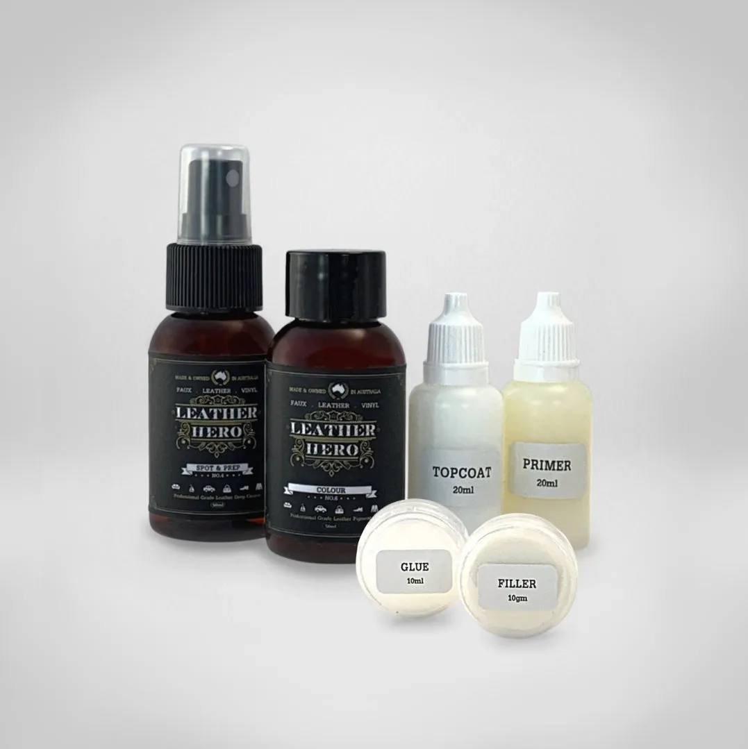 Leather Repair & Recolour Kit - Pewter