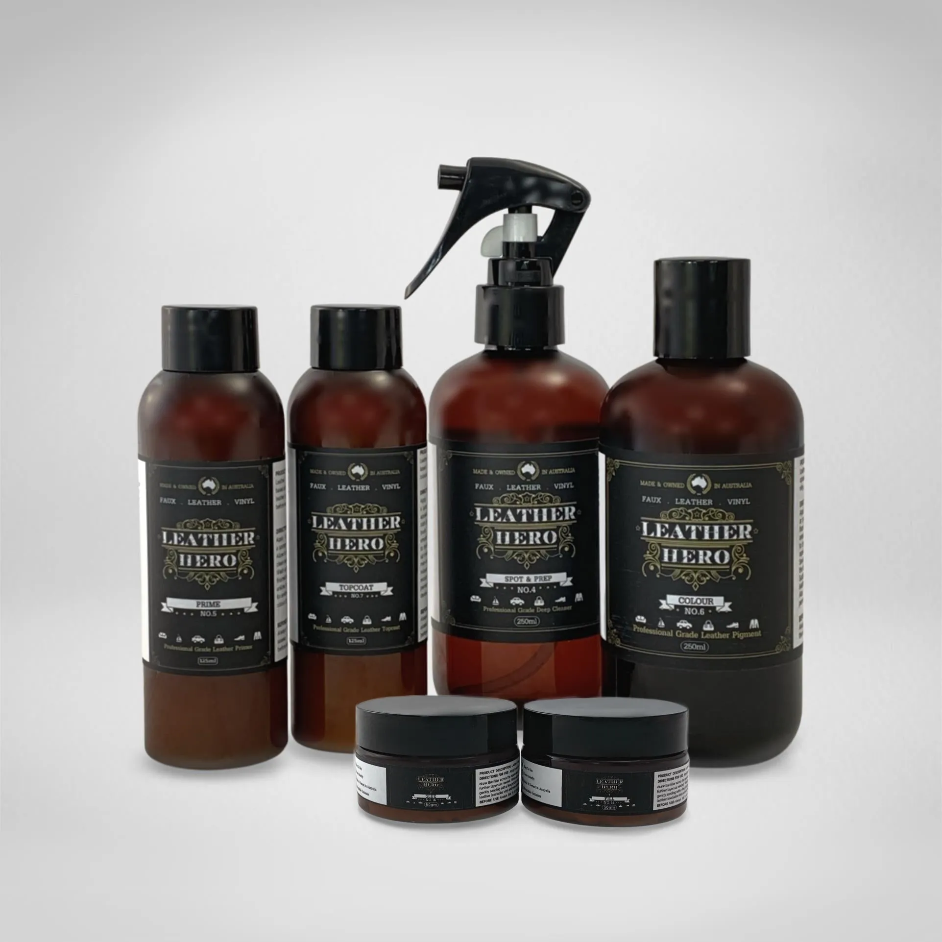 Leather Repair & Recolour Kit - Pewter