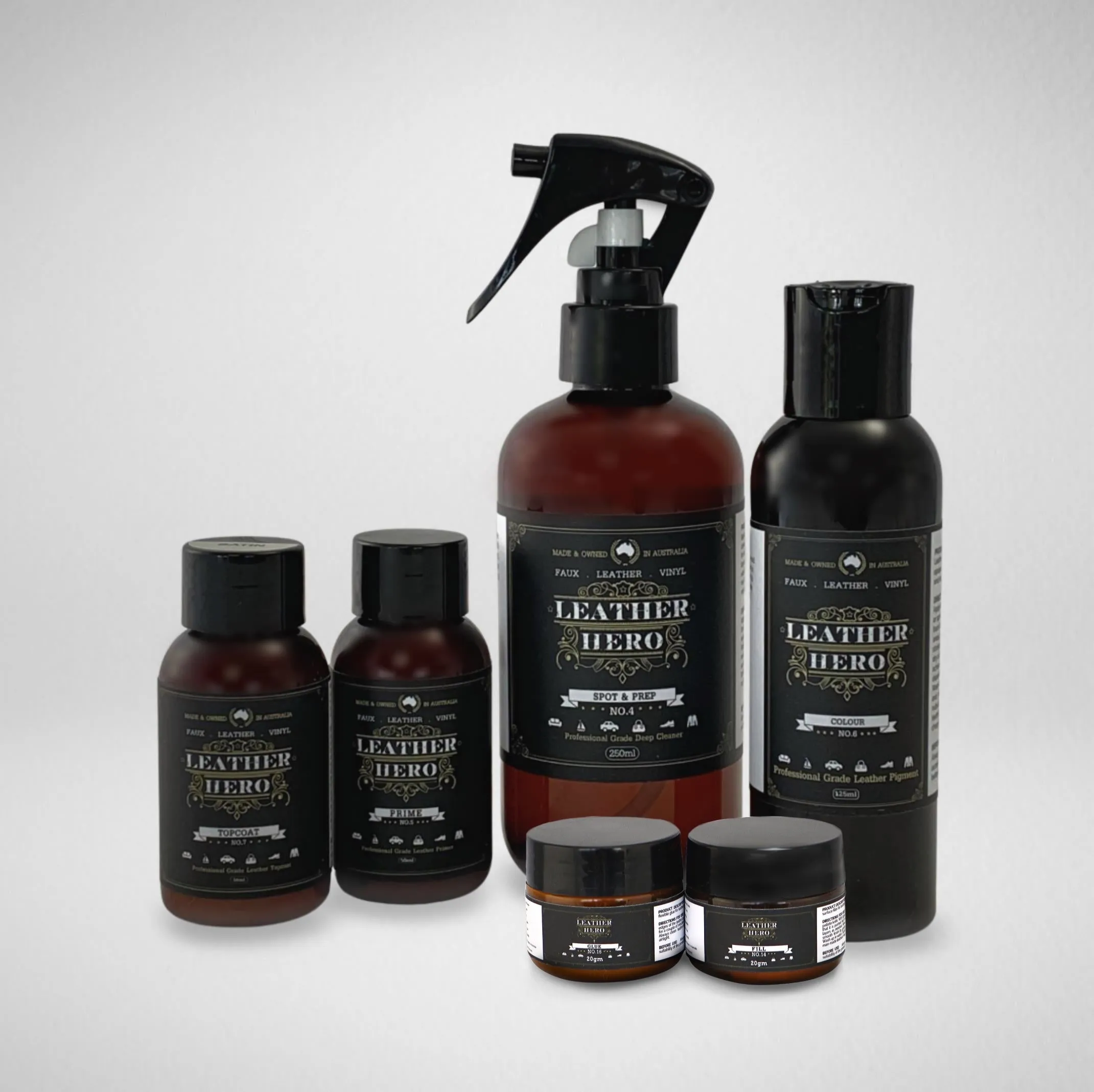 Leather Repair & Recolour Kit - Pewter