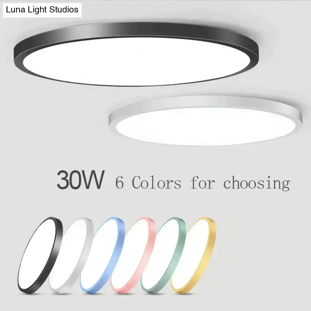 Led Ceiling Lights Modern Leds Ceiling Lamp Light Fixtures Round Panel Lamps 12W 24W For Living Room Kitchen