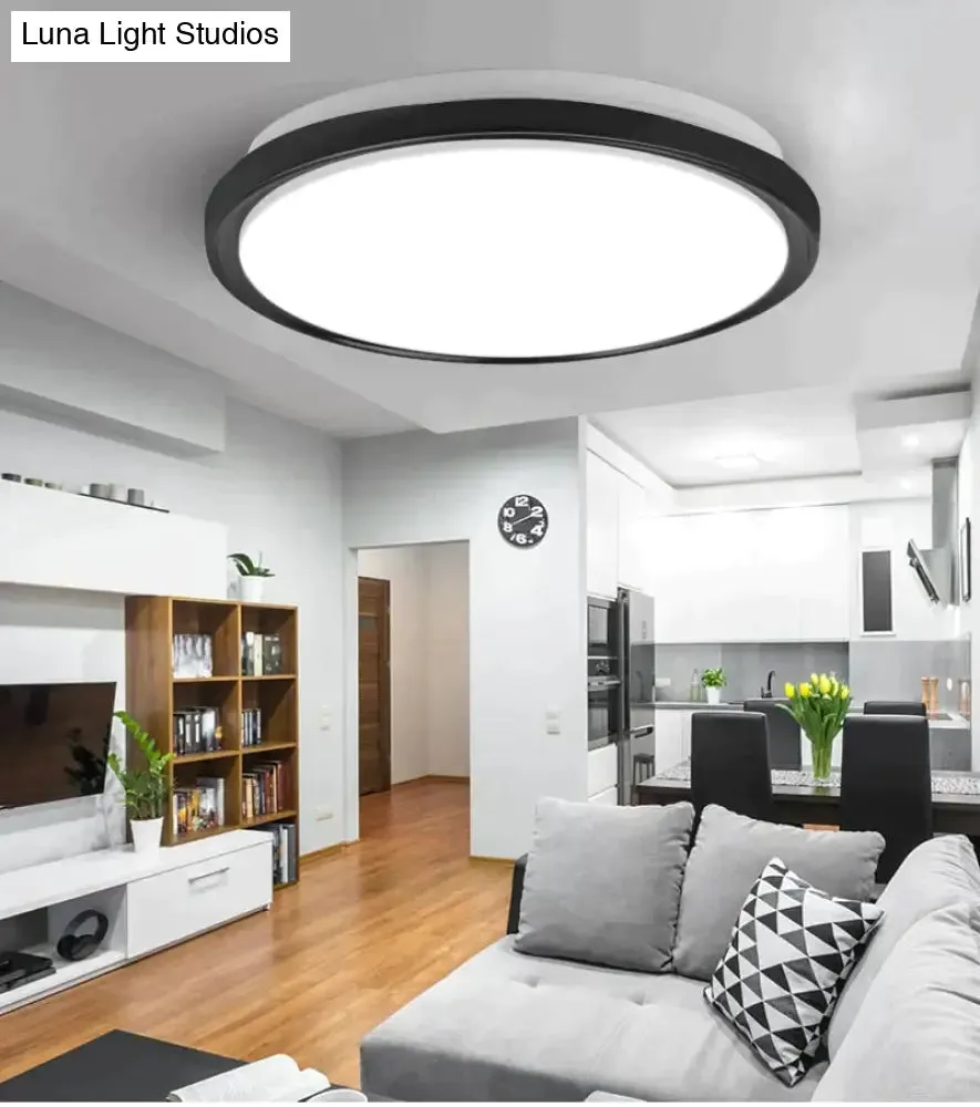 Led Ceiling Lights Modern Leds Ceiling Lamp Light Fixtures Round Panel Lamps 12W 24W For Living Room Kitchen