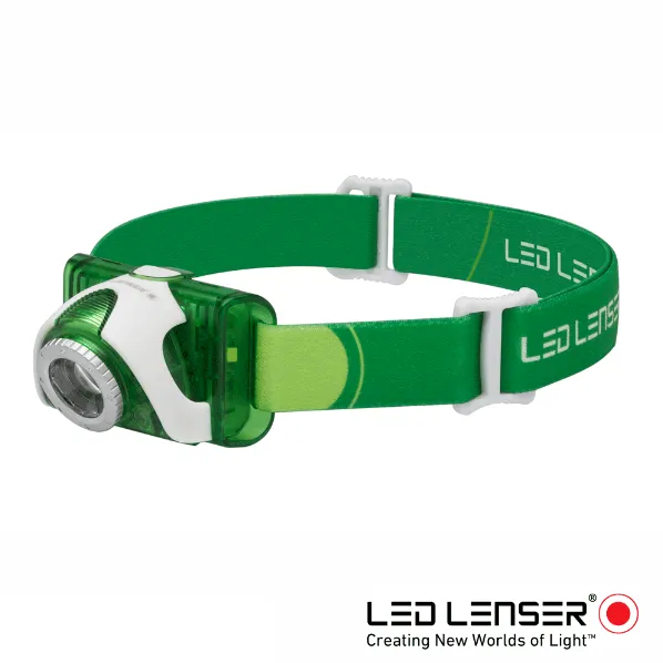 LED LENSER SEO 3 LED Head Torch Green