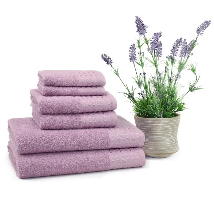 Lilac Petek Turkish Cotton Bath Towel 28x56" 1pc