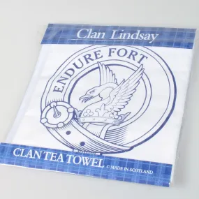 Lindsay Clan Crest Tea Towel (To Clear)