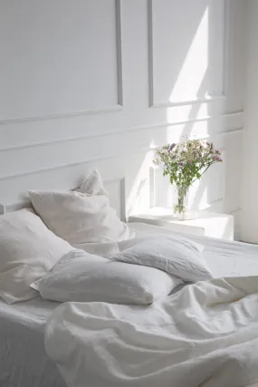 Linen Duvet Cover White