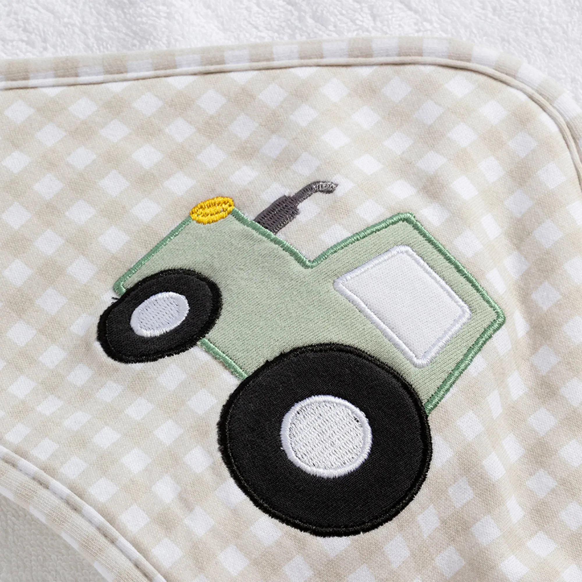 Living Textiles | Hooded Towel - Tractor Ride