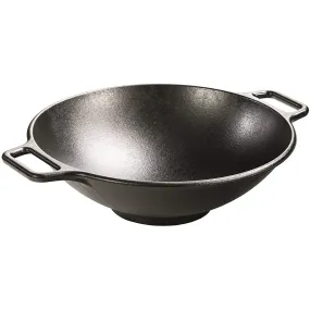 Lodge 14-inch Pro Logic Cast Iron Wok with Handles