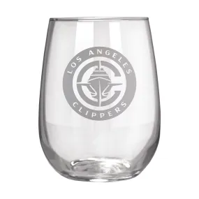 Los Angeles Clippers 17 oz. Stemless Wine Glass