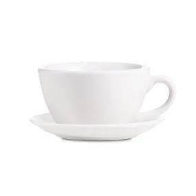 Loveramics Egg Style Cappuccino Cup & Saucer - White (6.7oz/200ml)