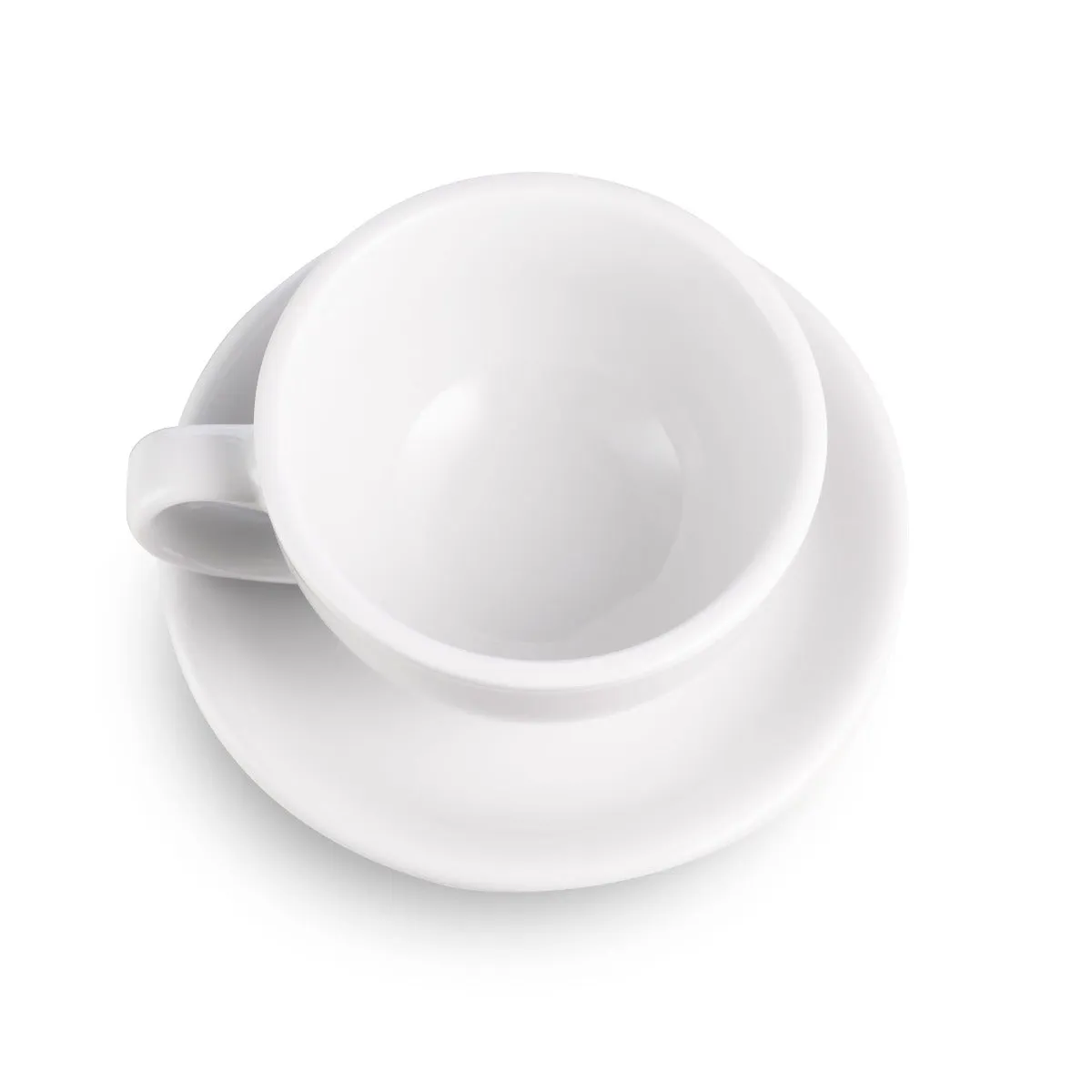 Loveramics Egg Style Cappuccino Cup & Saucer - White (6.7oz/200ml)