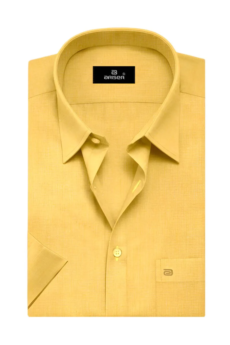 Luxor - Yellow Formal Shirts for Men | Ariser