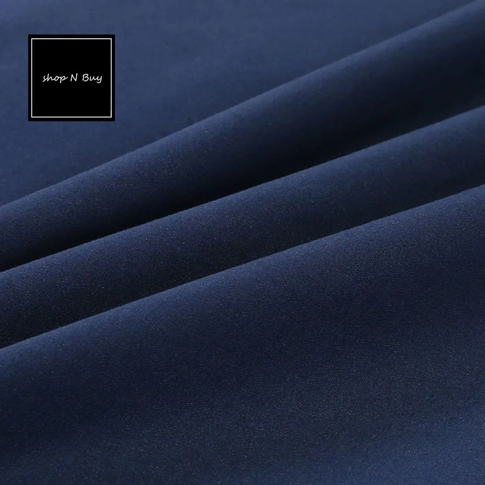 Luxury Navy Blue Duvet Set - 6 Pieces